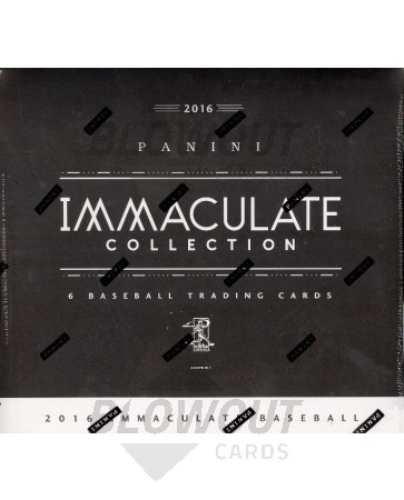 2016 Panini Immaculate Baseball Hobby 8 Box Case
