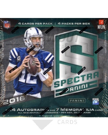 2016 Panini Spectra Football Hobby 8 Box Case