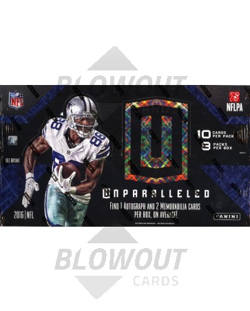 2016 Panini Unparalleled Football Hobby Box