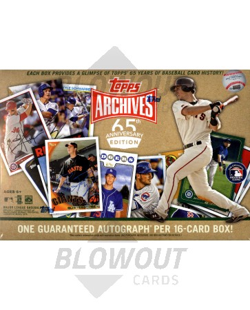 2016 Topps Archives 65th Anniversary Ed Baseball 20 Box Lot