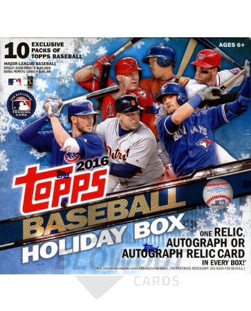 2016 Topps Holiday Box Baseball - 16 Box Case