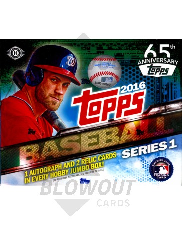 2016 Topps Series 1 Baseball Jumbo HTA Box