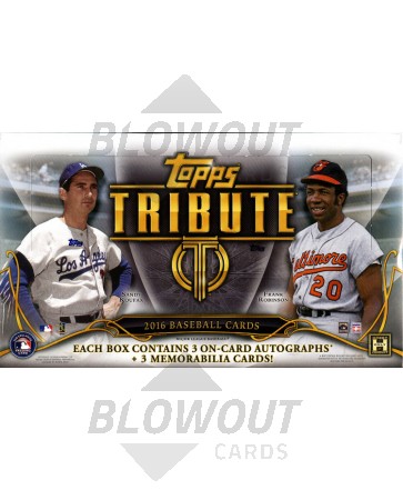 2016 Topps Tribute Baseball Hobby 8 Box Case