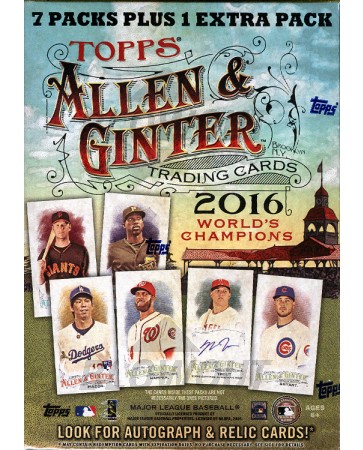 2016 Topps Allen & Ginter Baseball Blaster 16 Box Case