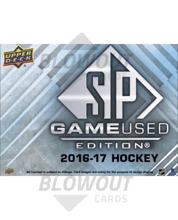 2016/17 Upper Deck SP Game Used Hockey Hobby 10 Box Case