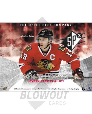 2016/17 Upper Deck SPx Hockey Hobby 10 Box Case