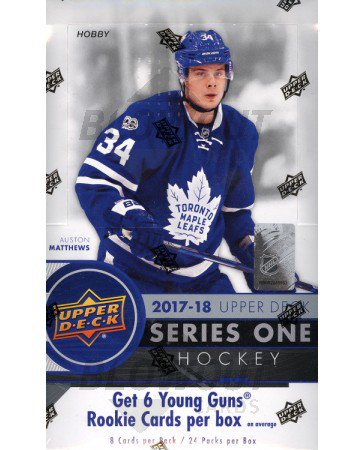 2017/18 Upper Deck Series 1 Hockey Hobby Box