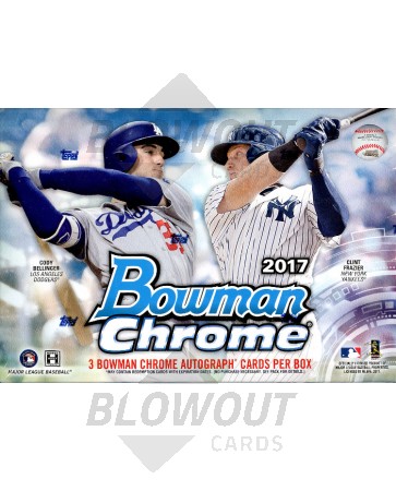 2017 Bowman Chrome Baseball HTA Choice 12 Box Case