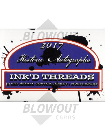 2017 Historic Autographs Inked Threads Jersey 12 Box Case