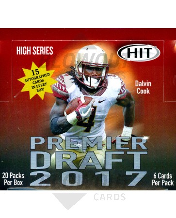 2017 Sage Hit Premier Draft High Series Football 16 Box Case