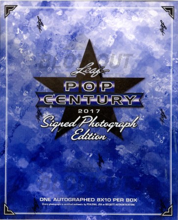 2017 Leaf Pop Century Signed 8x10 Photograph Ed 12 Box Case