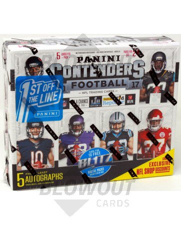 2017 Panini Contenders Football 1st Off The Line Hobby Box
