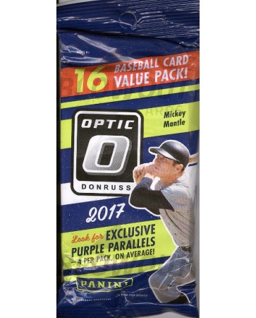 2017 Panini Donruss Optic Baseball Fat Pack - 12 Pack Lot