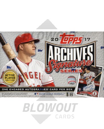 2017 Topps Archives Signature Series Baseball Box