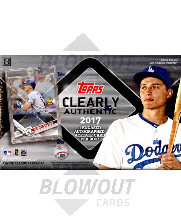 2017 Topps Clearly Authentic Baseball 20 Box Case
