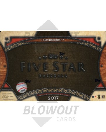 2017 Topps Five Star Baseball Hobby 8 Box Case