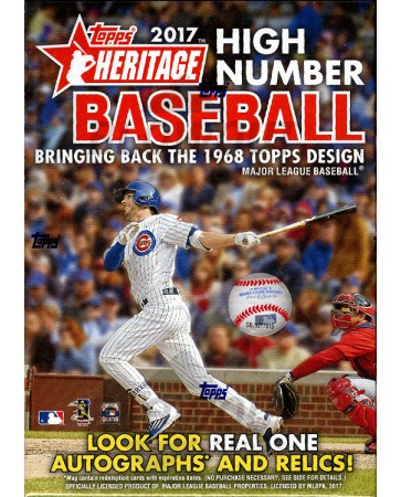 2017 Topps Heritage High Number Baseball Blaster 16 Box Case