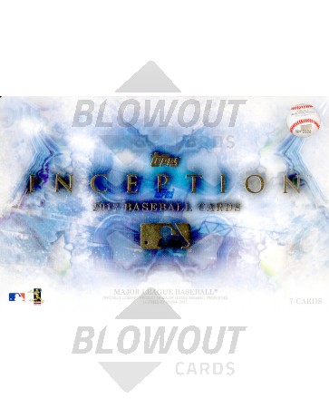 2017 Topps Inception Baseball Hobby 16 Box Case