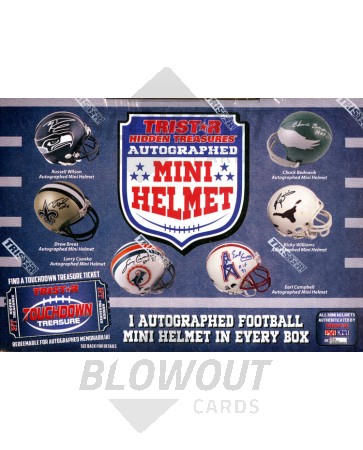 2017 Tristar H/T Series 11 Football Mini Helmet 10 Box Case