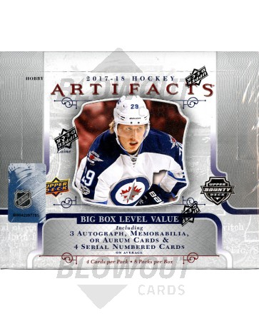 2017/18 Upper Deck Artifacts Hockey Hobby 10 Box Case