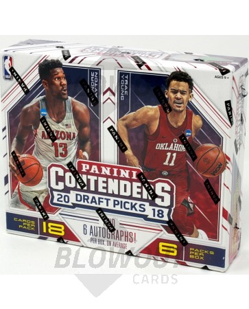2018/19 Panini Contenders Draft Basketball Hobby 12 Box Case