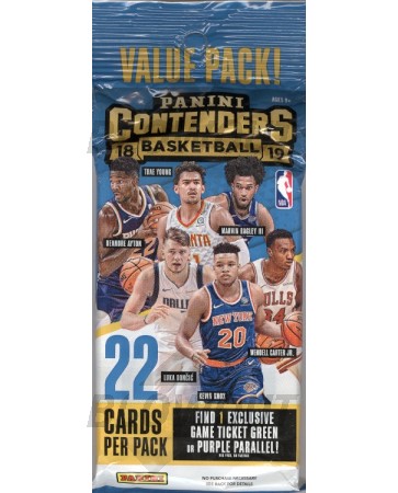 2018 19 Panini Contenders Basketball Fat Pack Box