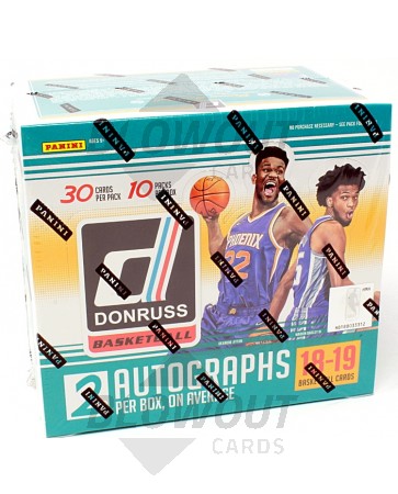 2018/19 Panini Donruss Basketball Hobby 10 Box Case