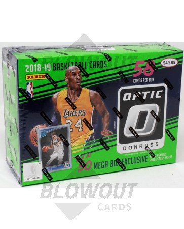 2018/19 Panini Donruss Optic Basketball 58 Card Mega Box