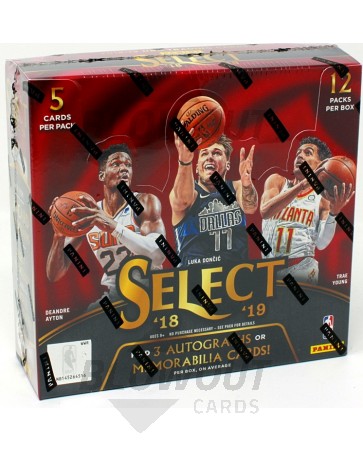 2018/19 Panini Select Basketball Hobby 12 Box Case