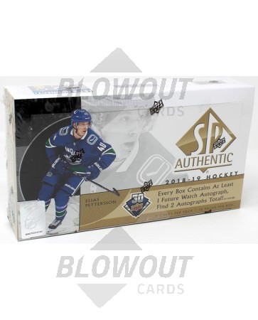 2018/19 Upper Deck SP Authentic Hockey Hobby 