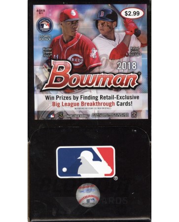 2018 Bowman Baseball Gravity Feed Retail 6 Box Case 