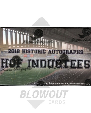 2018 Historic Autographs Hall Of Fame Inductees 10 Box Case