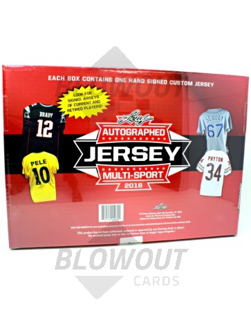 2018 Leaf Autographed Jersey Multi-Sport Edition 8 Box Case