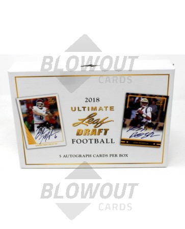 2018 Leaf Ultimate Draft Football Hobby Box