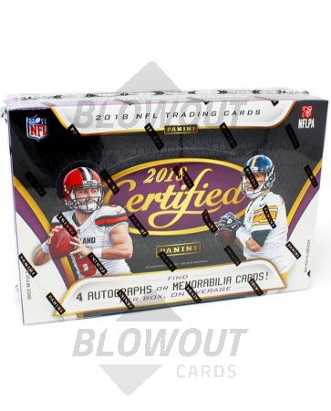 2018 Panini Certified Football Hobby 12 Box Case