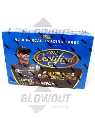 2018 Panini Certified Racing Hobby 12 Box Case