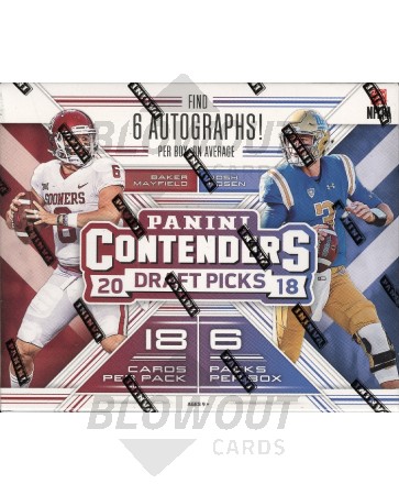 2018 Panini Contenders Draft Picks Football Hobby Box