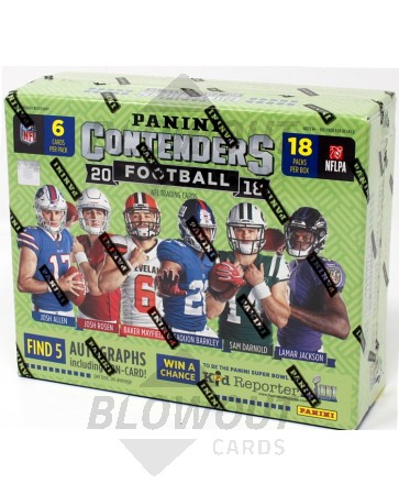 2018 Panini Contenders Football Hobby 12 Box Case