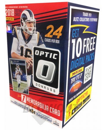 2018 Panini Donruss Optic Football Blaster Box - With Relic