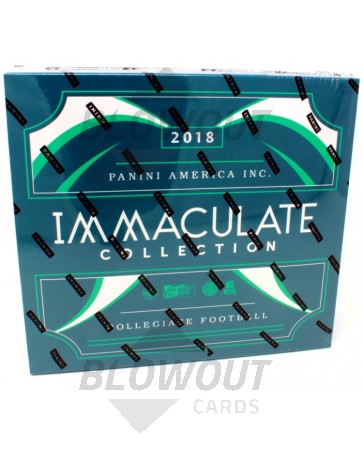 2018 Panini Immaculate Collegiate Football Hobby 5 Box Case