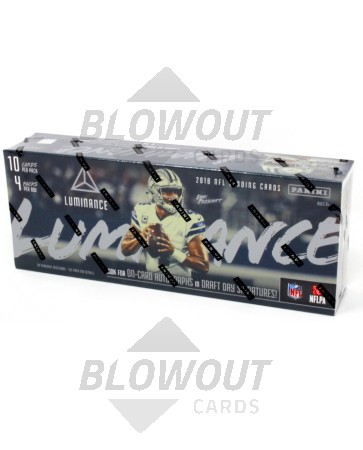 2018 Panini Luminance Football Hobby 12 Box Case