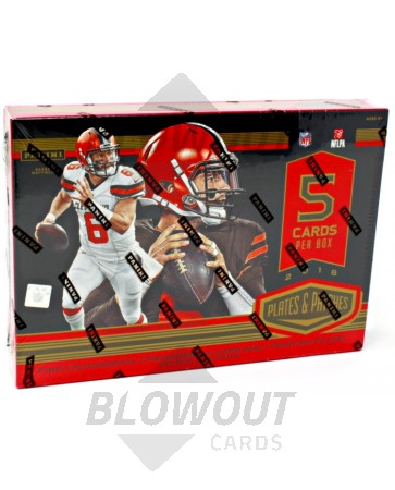 2018 Panini Plates & Patches Football Hobby 12 Box Case