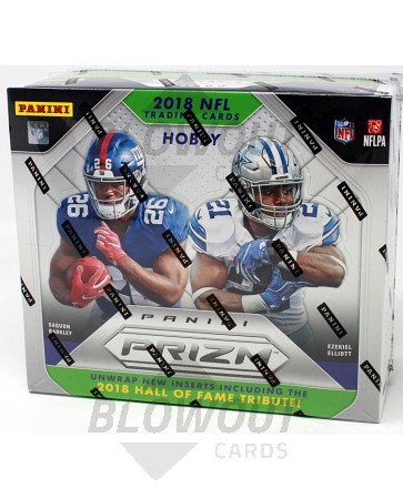2018 Panini Prizm Football Hobby 12 Box Case