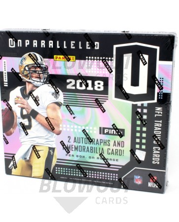 2018 Panini Unparalleled Football Hobby 8 Box Case