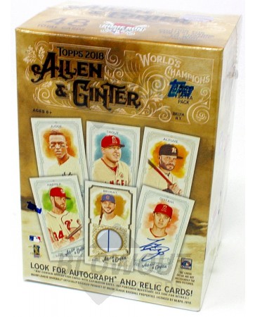 2018 Topps Allen & Ginter Baseball Blaster 16 Box Case 