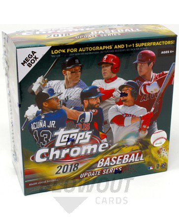 2018 Topps Chrome Update Mega Box Baseball - Box