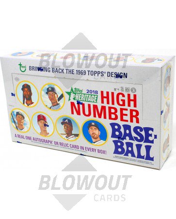 2018 Topps Heritage High Number Baseball Hobby Box