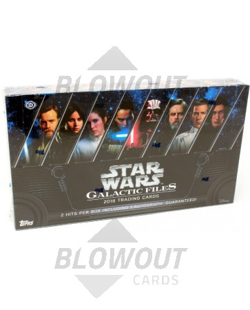 2018 Topps Star Wars Galactic Files Hobby 12 Box Case