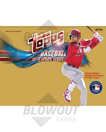 2018 Topps Update Series Baseball Gravity Feed Retail Box