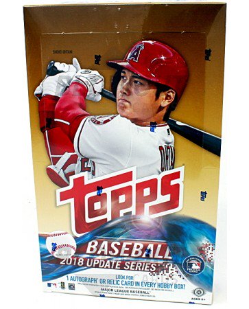2018 Topps Update Series Baseball Hobby 12 Box Case 